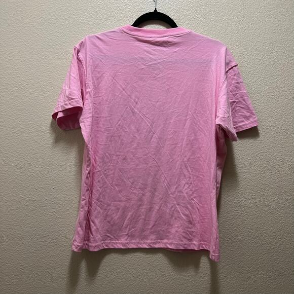 Skateboard Graphic Tee Pink Short Sleeves Crew Neck 100% Cotton Sz L - Picture 3 of 6